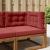 Perna pentru canapea de exterior 3 pcs bordo Poliester GartenMobel Dekor