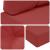 Perna pentru canapea de exterior 3 pcs bordo Poliester GartenMobel Dekor