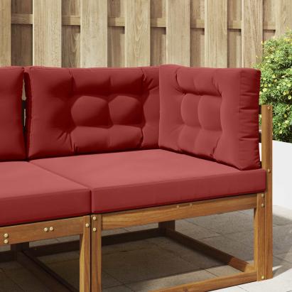 Perna pentru canapea de exterior 3 pcs bordo Poliester GartenMobel Dekor