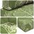 Perna pentru canapea de exterior 3 pcs Design cu frunze GartenMobel Dekor