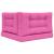 Perna pentru canapea de exterior 3 pcs Roz Poliester GartenMobel Dekor