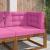 Perna pentru canapea de exterior 3 pcs Roz Poliester GartenMobel Dekor