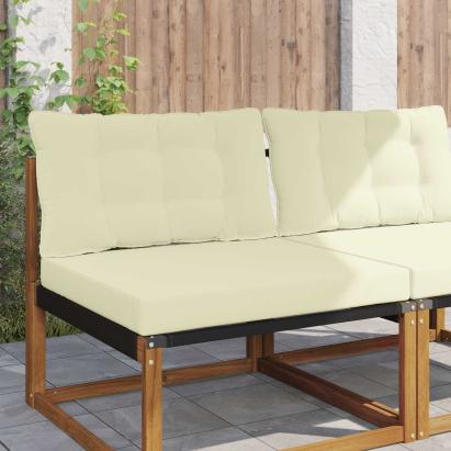 Perna pentru canapea de exterior 2 pcs Crem Poliester GartenMobel Dekor