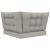 Perna pentru canapea de exterior 3 pcs Gri Poliester GartenMobel Dekor
