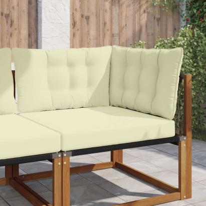 Perna pentru canapea de exterior 3 pcs Crem Poliester GartenMobel Dekor