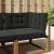 Perna pentru canapea de exterior 3 pcs Negru Poliester GartenMobel Dekor
