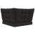 Perna pentru canapea de exterior 3 pcs Negru Poliester GartenMobel Dekor