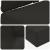 Perna pentru canapea de exterior 3 pcs Negru Poliester GartenMobel Dekor