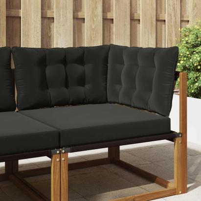 Perna pentru canapea de exterior 3 pcs Negru Poliester GartenMobel Dekor