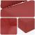 Perna pentru canapea de exterior 3 pcs bordo Poliester GartenMobel Dekor
