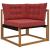 Perna pentru canapea de exterior 3 pcs bordo Poliester GartenMobel Dekor