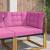 Perna pentru canapea de exterior 3 pcs Roz Poliester GartenMobel Dekor