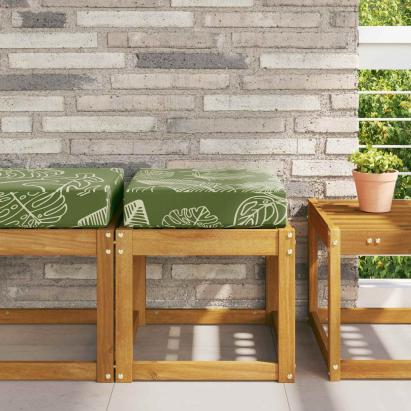 Perna de Șezut pentru Exterior Frunze Verzi 40 x 40 x 8 cm GartenMobel Dekor