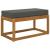 Perna de Șezut pentru Exterior Antracit 80 x 40 x 8 cm GartenMobel Dekor