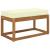 Perna de Șezut pentru Exterior Crem 80 x 40 x 8 cm GartenMobel Dekor