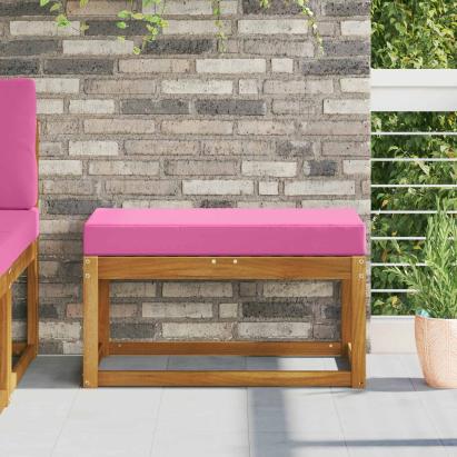 Pernă pentru șezut Roz 80 x 40 x 8 cm 100% Polyester GartenMobel Dekor