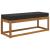 Perna de Șezut pentru Exterior Negru 111,5 x 40 x 8 cm GartenMobel Dekor