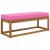 Perna de Șezut pentru Exterior Roz 111,5 x 40 x 8 cm GartenMobel Dekor