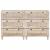 Bufet 2 pcs Alb 120 x 33,5 x 75 cm Lemn masiv de mango GartenMobel Dekor