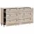 Bufet 2 pcs Alb 120 x 33,5 x 75 cm Lemn masiv de mango GartenMobel Dekor
