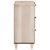 Bufet 2 pcs Alb 120 x 33,5 x 75 cm Lemn masiv de mango GartenMobel Dekor