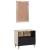Set de mobilier pentru baie cu raft 2 pcs Alb Lemn compozit GartenMobel Dekor