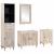 Set de mobilier pentru baie cu sertar 4 pcs Alb Lemn compozit GartenMobel Dekor