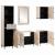 Set de mobilier pentru baie cu sertar 5 pcs Alb Lemn compozit GartenMobel Dekor