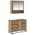 Set de mobilier pentru baie cu sertar 2 pcs Stejar Artizanal GartenMobel Dekor