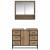 Set de mobilier pentru baie cu sertar 2 pcs Stejar Artizanal GartenMobel Dekor