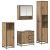 Set de mobilier pentru baie cu sertar 4 pcs Stejar Artizanal GartenMobel Dekor