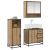 Set de mobilier pentru baie cu sertar 3 pcs Stejar Artizanal GartenMobel Dekor