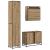 Set de mobilier pentru baie cu sertar 3 pcs Stejar Artizanal GartenMobel Dekor