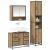 Set de mobilier pentru baie cu sertar 3 pcs Stejar Artizanal GartenMobel Dekor