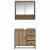 Set de mobilier pentru baie cu sertar 2 pcs Stejar Artizanal GartenMobel Dekor
