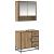 Set de mobilier pentru baie cu sertar 2 pcs Stejar Artizanal GartenMobel Dekor
