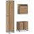 Set de mobilier pentru baie cu sertar 3 pcs Stejar Artizanal GartenMobel Dekor