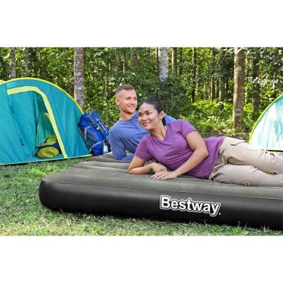 Saltea gonflabilă Bestway 3 în 1, negru/gri, 188x99x25 cm, interior-exterior