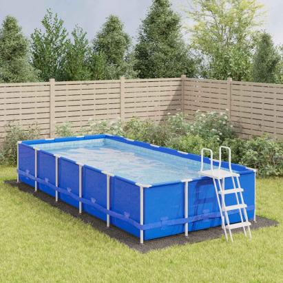 Acoperire geotextil piscină, gri deschis, 750x370 cm, poliester GartenMobel Dekor