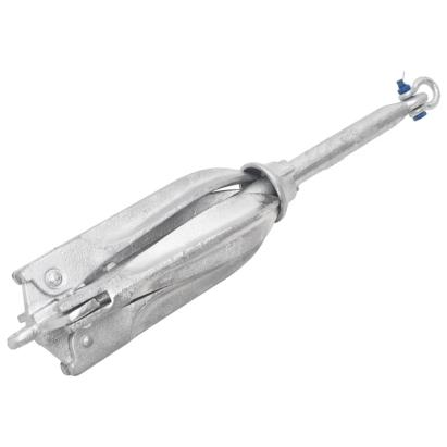 Ancoră pliabilă argintie 12 kg, fontă galvanizată la cald GartenMobel Dekor