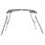 Parasolar Bimini 3 arcuri pereți laterali, 183x(154-167)x137 cm GartenMobel Dekor