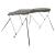 Parasolar Bimini 3 arcuri, pereți laterali 183x(170-182)x137 cm GartenMobel Dekor