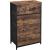 Comodă SONGMICS cu 5 sertare, stil industrial, maro rustic