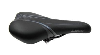 Șa bicicletă MTB DDK 2624 negru/alb, 272 x 125 mm, tije oțel