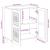 Bufet Alb 60 x 33 x 75 cm Lemn masiv de mango GartenMobel Dekor