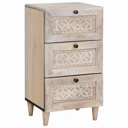 Bufet cu sertar Alb 33.5 x 40 x 75 cm GartenMobel Dekor