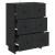 Dulap cu sertare Negru 66 x 34,5 x 90 cm Lemn prelucrat GartenMobel Dekor