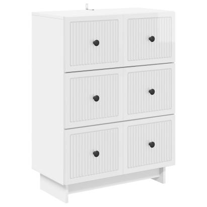 Dulap cu sertare Alb foarte lucios 66 x 34,5 x 90 cm GartenMobel Dekor