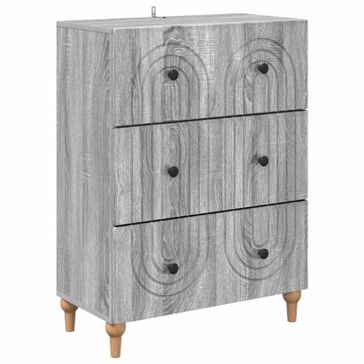 Dulap cu sertare Sonoma gri 66 x 34,5 x 90 cm Lemn prelucrat GartenMobel Dekor