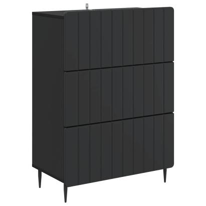 Dulap cu sertare Negru 66 x 34,5 x 92 cm Lemn prelucrat GartenMobel Dekor